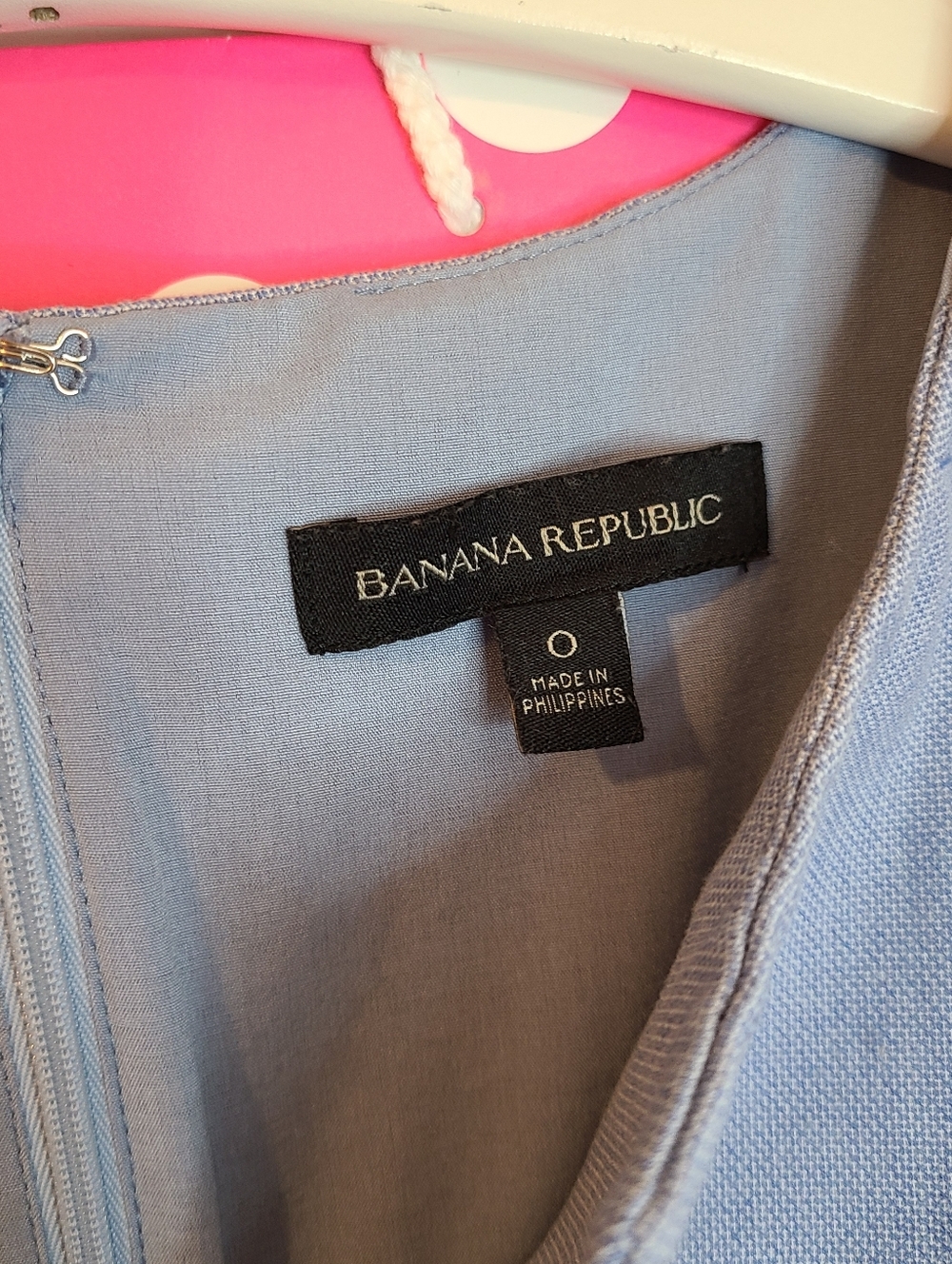 Banana Republic Sleeveless Light Blue Sheath Dress Size 0 - Picture 7 of 10